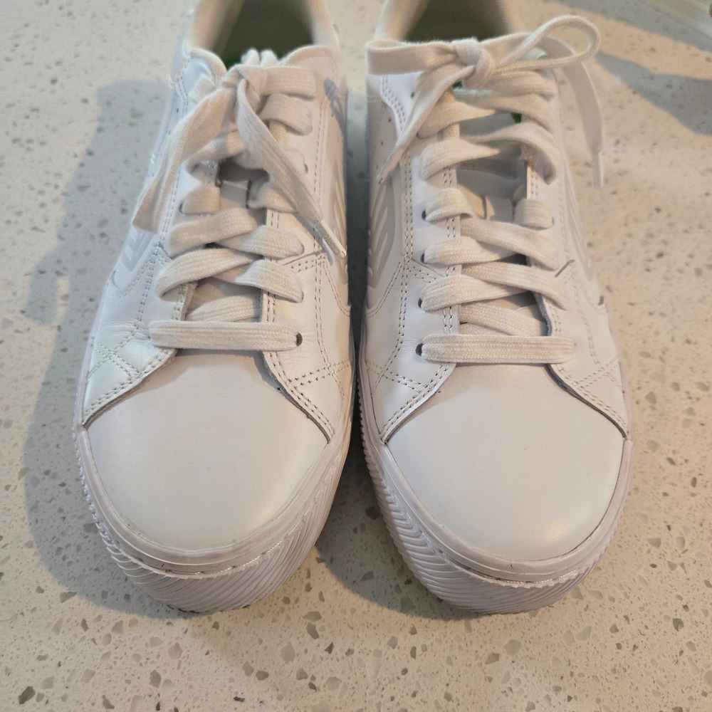Cariuma Salvas Mens 9 White Leather Sneakers Low Top The Trade Desk SW-1023 - Picture 10 of 10